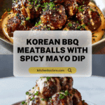 Korean BBQ Meatballs with Spicy Mayo Dip Recipe