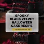Spooky Black Velvet Halloween Cake Recipe