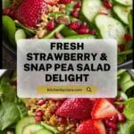 Strawberry, Snap Pea, and Mixed Green Salad Recipe