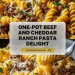 One-Pot Beef and Cheddar Ranch Pasta Recipe