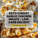 Keto Cheesy Garlic Chicken Wraps: Low-Carb, Big Flavor! Recipe
