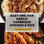 One-Pan Garlic Parmesan Chicken and Rice Recipe
