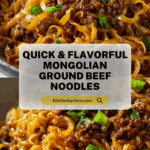 Mongolian Ground Beef NoodlesIngredients: Recipe