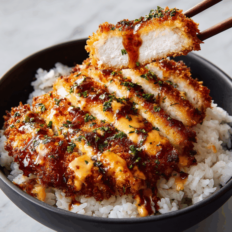 Japanese Katsu Bowls with Tonkatsu Sauce Recipe