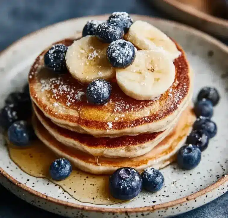 Healthy Banana Oatmeal Pancakes Recipe