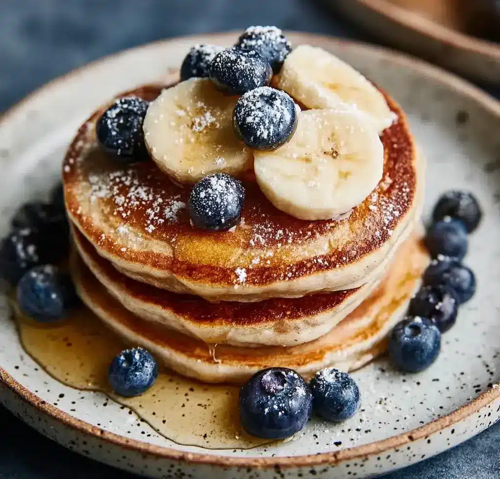 Healthy Banana Oatmeal Pancakes Recipe
