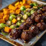 Korean BBQ Meatballs and Vegetables Recipe