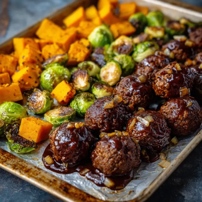 Korean BBQ Meatballs and Vegetables Recipe
