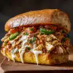 Slow Cooker Chicken Philly Sandwich recipe