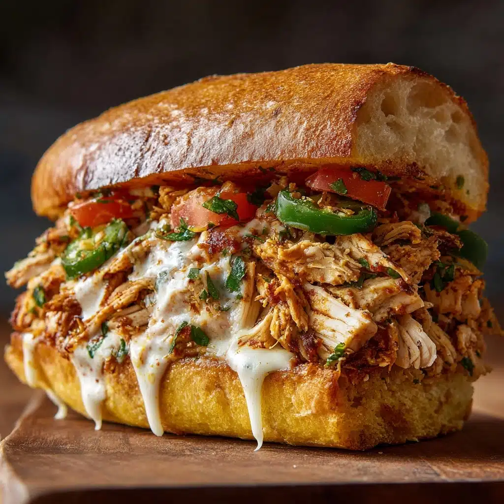 Slow Cooker Chicken Philly Sandwich recipe