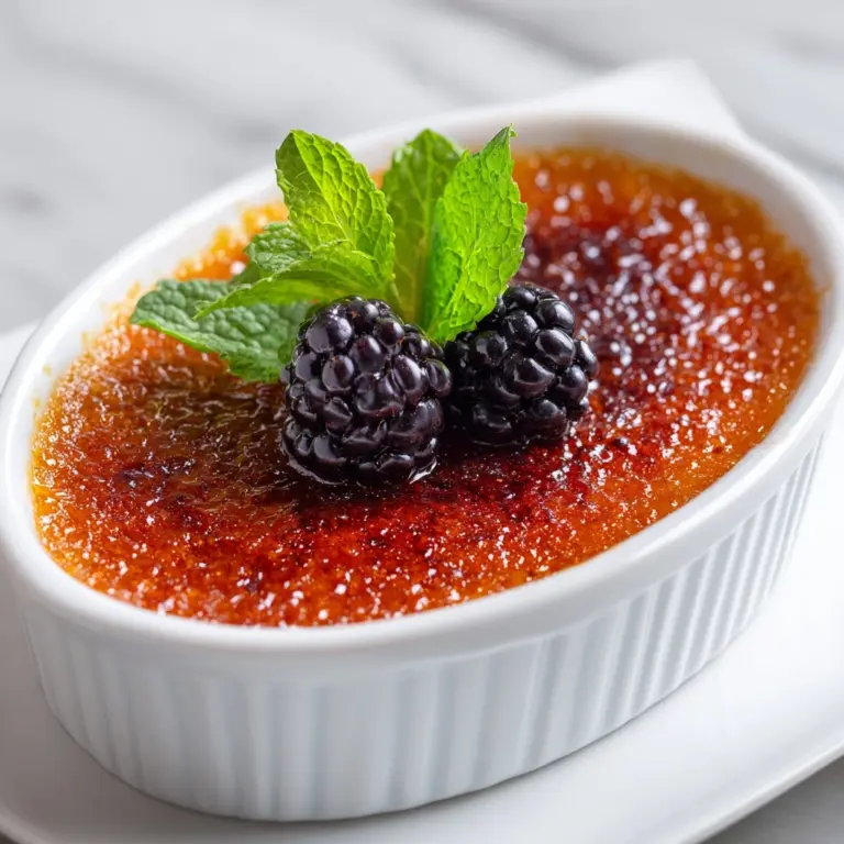 Blackberry Creme Brulee Recipe