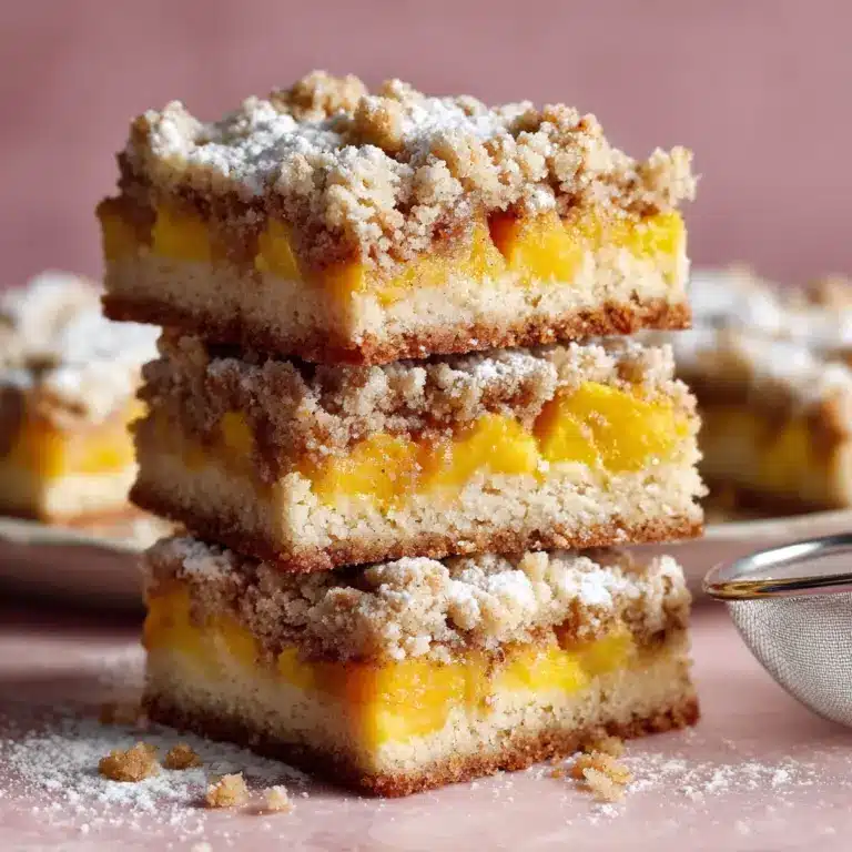 Brown Butter Peach Crumb Cake Recipe