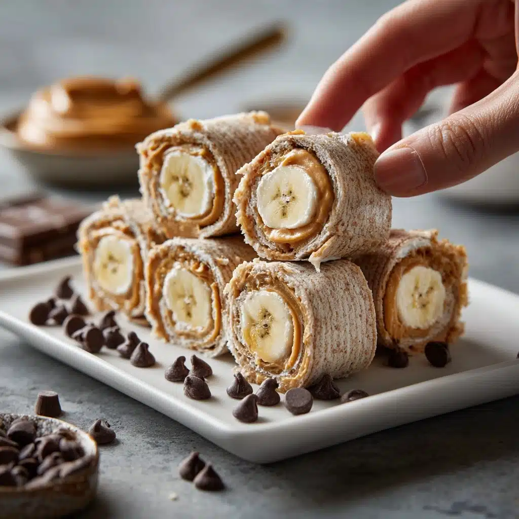 Peanut Butter Banana Roll Ups Recipe - Recipe Image