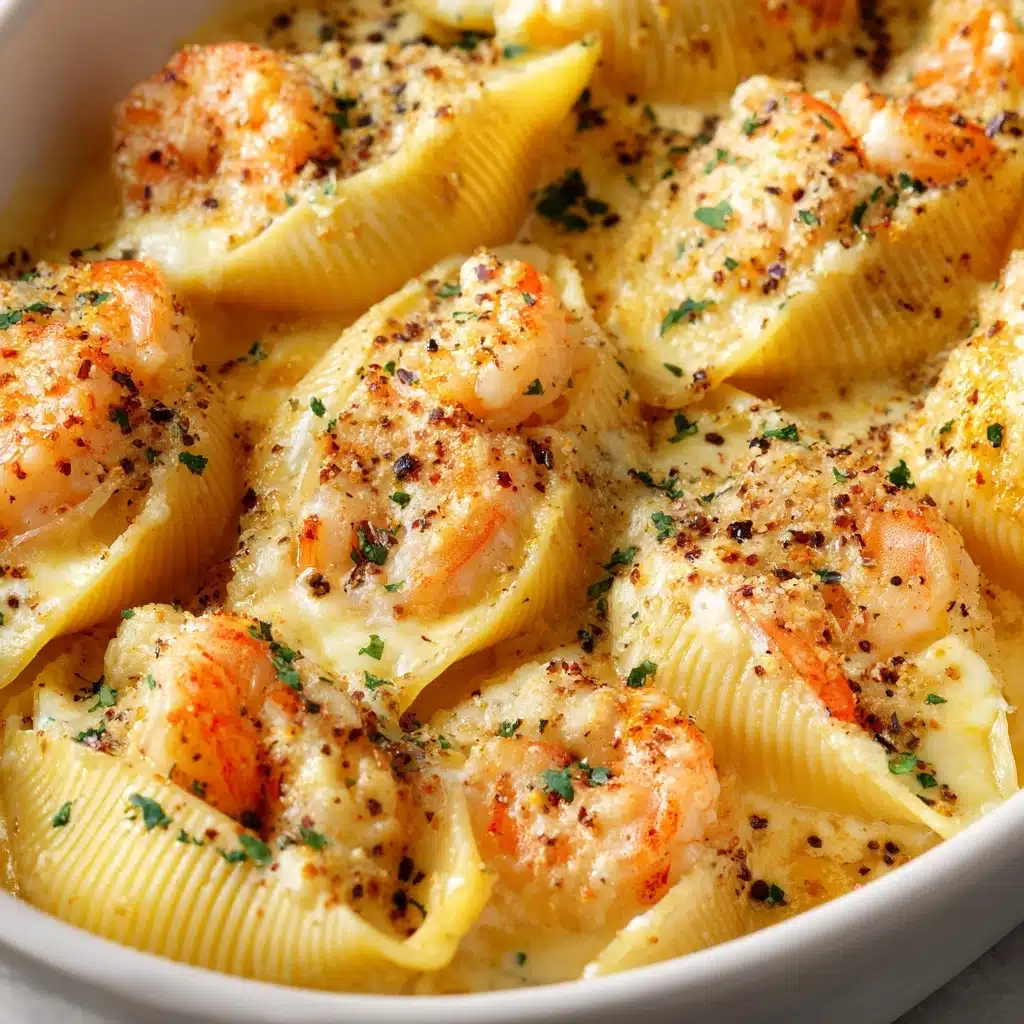 Creamy Seafood Stuffed Shells Recipe - Recipe Image