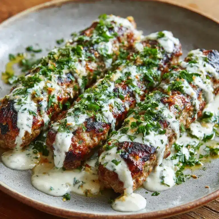 Chicken Kofta with Garlic Yogurt Sauce Recipe: A Must-Try!