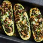 Spinach Mushroom Ricotta Zucchini Boats: A Delicious and Healthy Recipe