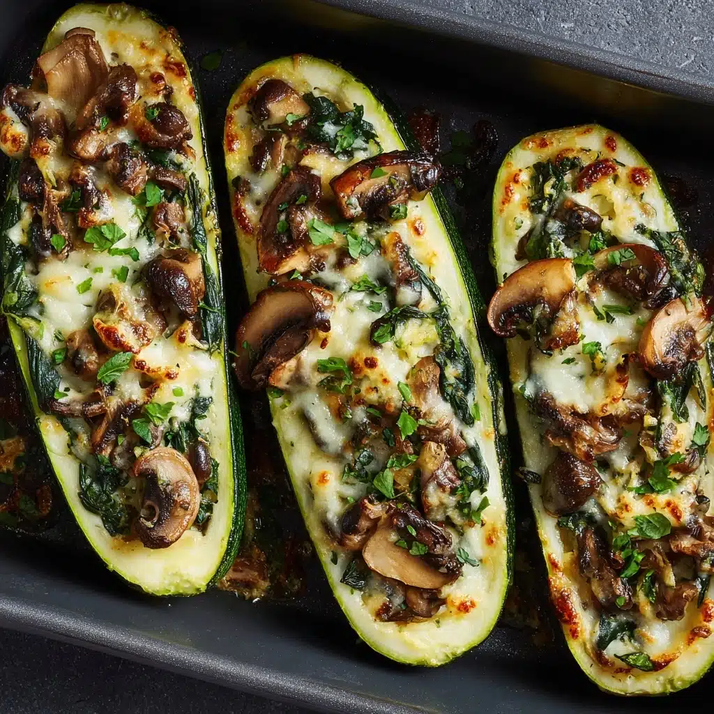 Spinach Mushroom Ricotta Zucchini Boats: A Delicious and Healthy Recipe