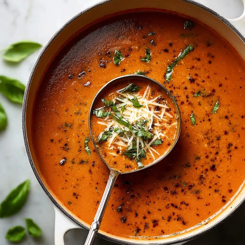 Creamy Tomato Basil Soup Recipe