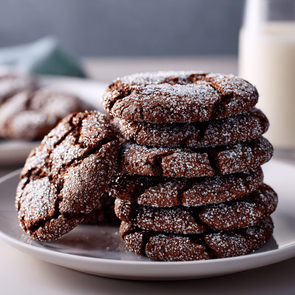 Chocolate Sugar Cookies Recipe - Recipe Image