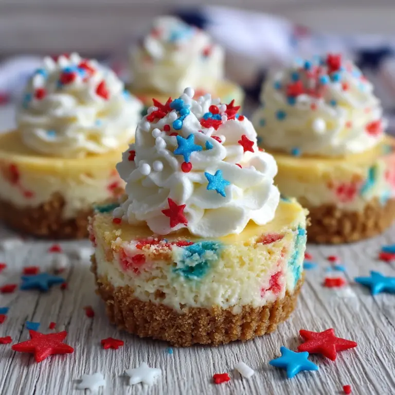 Patriotic Mini Cheesecakes Recipe
