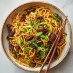 Honey Soy Crispy Beef and Noodles Recipe