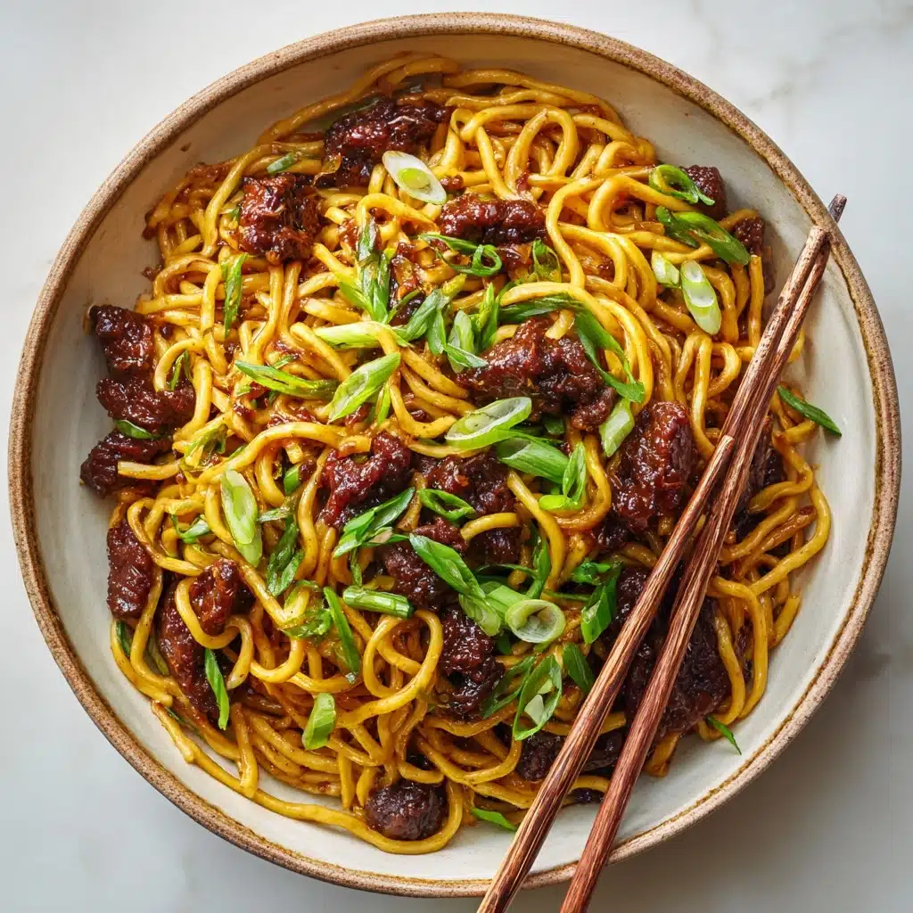 Honey Soy Crispy Beef and Noodles Recipe