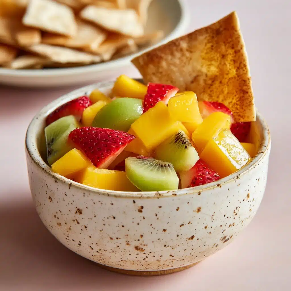 Fruit Salsa with Pie Crust Chips Recipe - Recipe Image