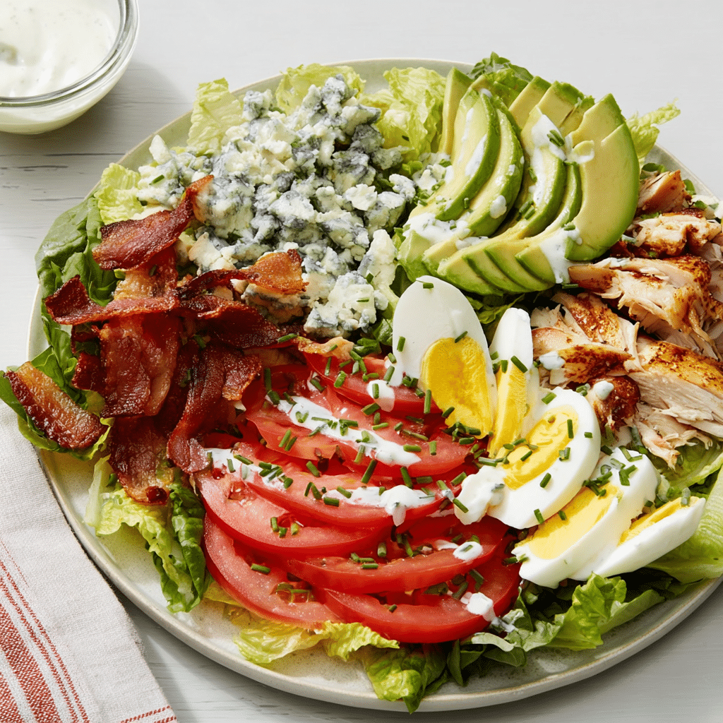 Keto Cobb salad with ranch dressing Recipe - Recipe Image