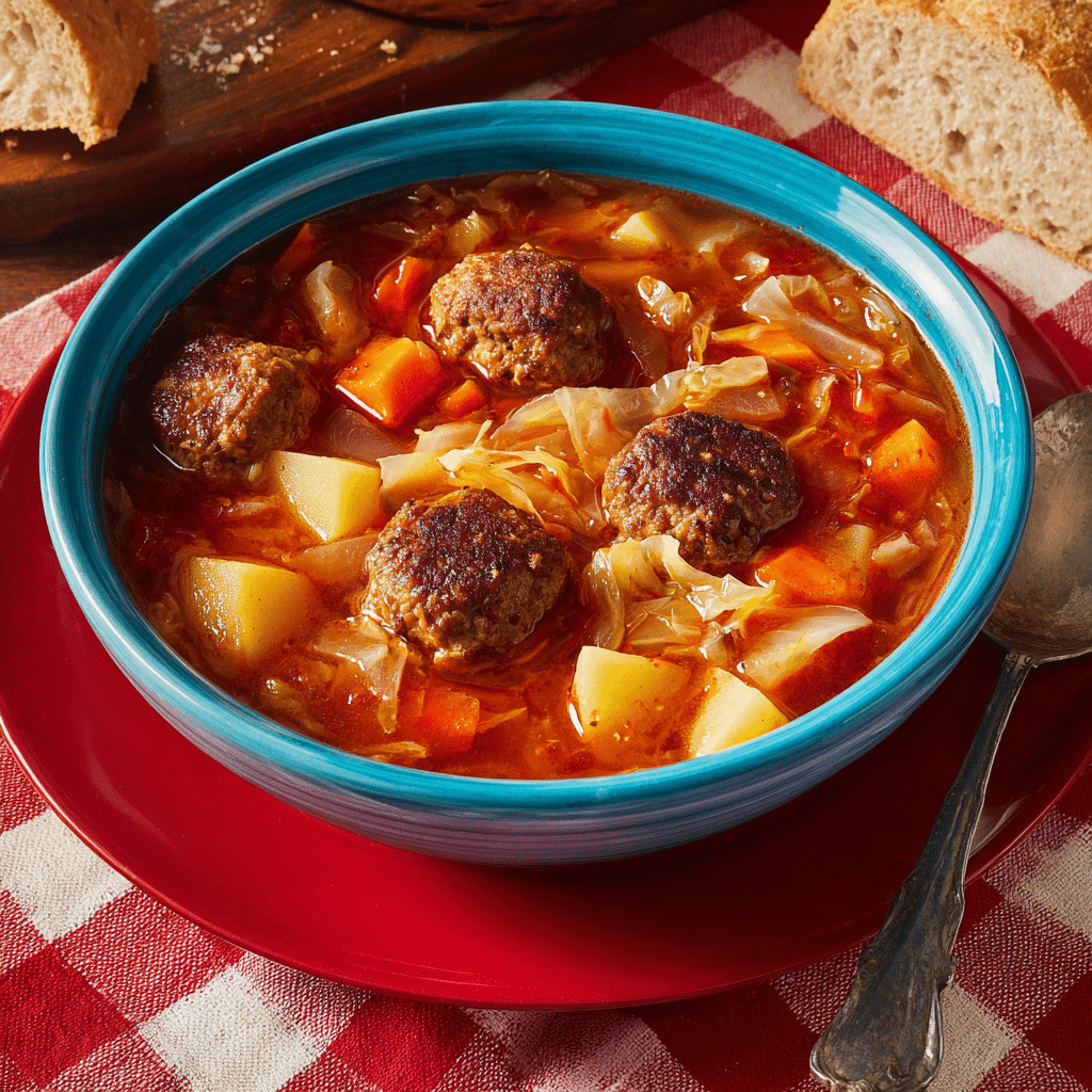 Italian Meatball Soup Recipe - Recipe Image