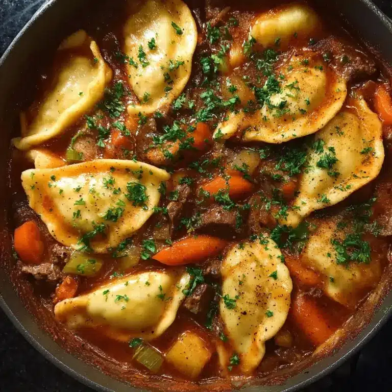 SOUP SEASON: Beef and Pierogi Stew Recipe