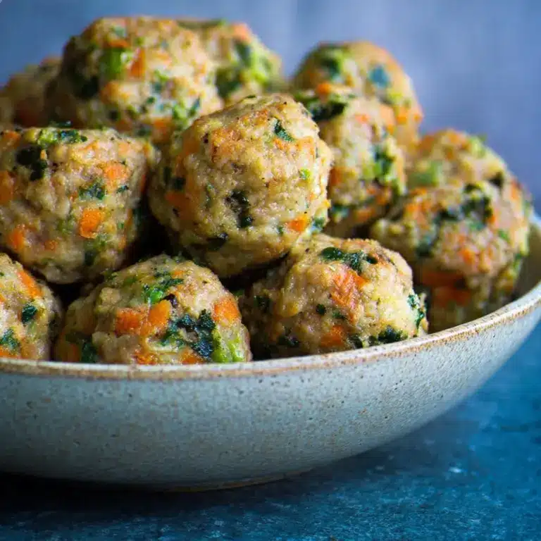 Loaded Veggie Turkey Meatballs Recipe