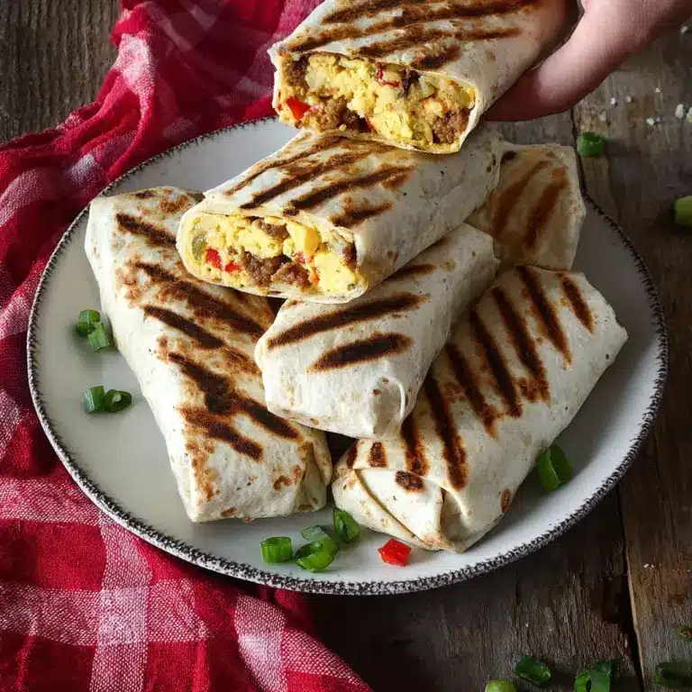 Grilled Sausage and Potato Breakfast Burritos Recipe