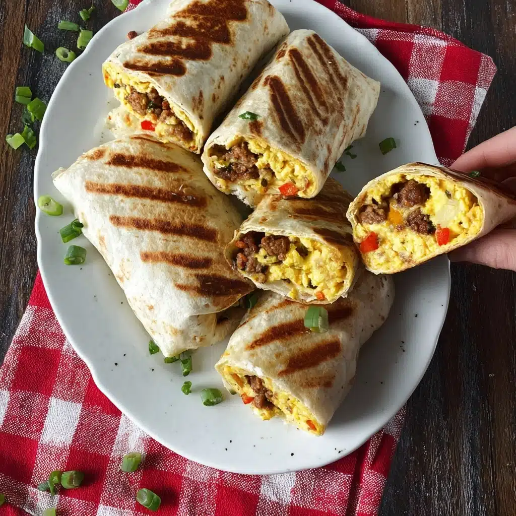 Grilled Sausage and Potato Breakfast Burritos Recipe - Recipe Image