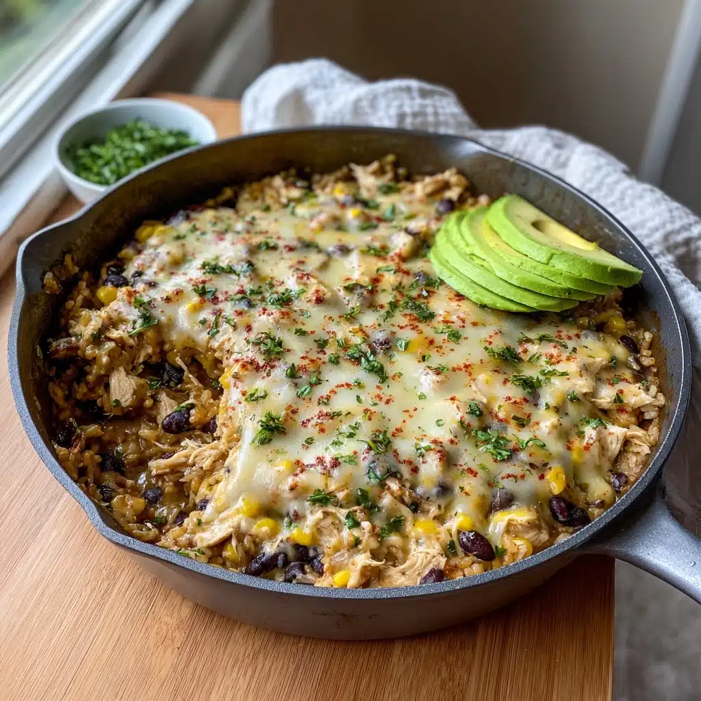 Salsa Verde Chicken & Rice Skillet Recipe - Recipe Image