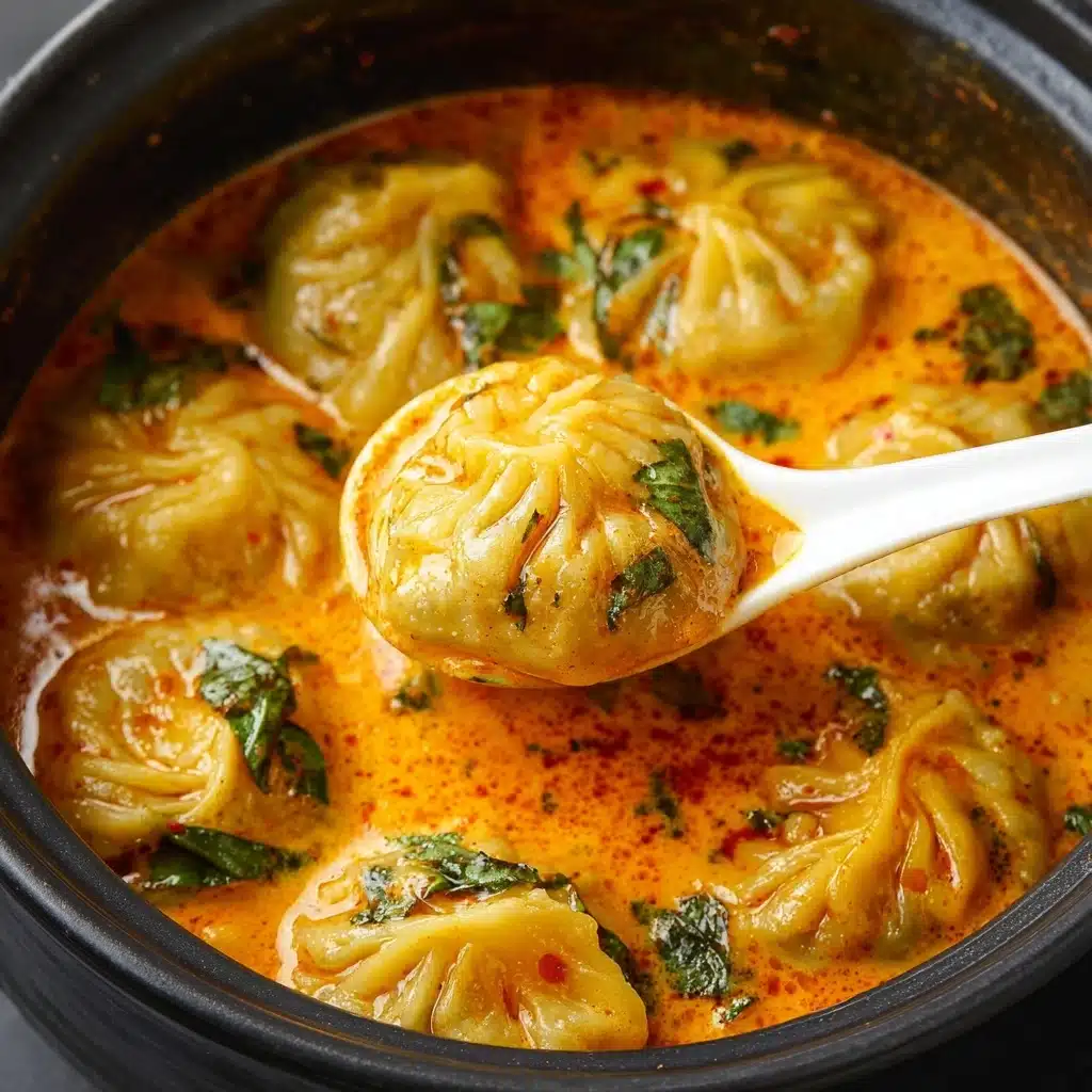Soup Dumplings in Thai Red Curry Sauce Recipe