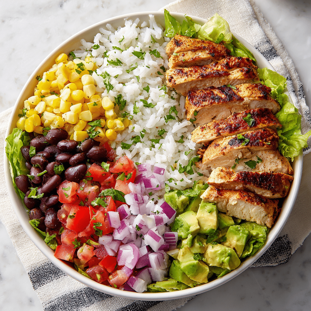 Chicken Burrito Protein Bowl Recipe - Recipe Image