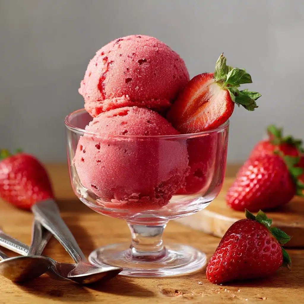 Strawberry Sorbet Recipe - Recipe Image
