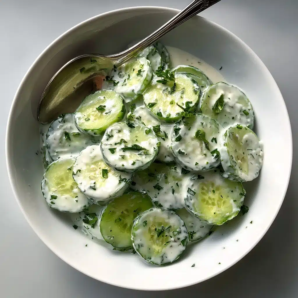Creamy Cucumber Salad Recipe