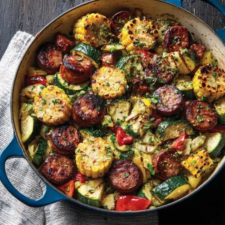 Summer Sausage Skillet with Andouille Sausage Recipe