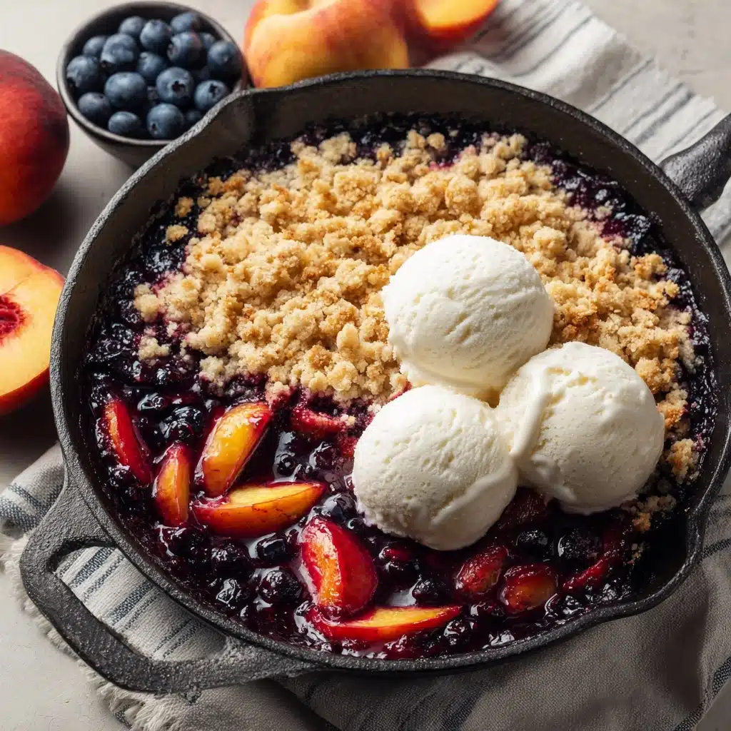 Blueberry Peach Crumble Recipe - Recipe Image