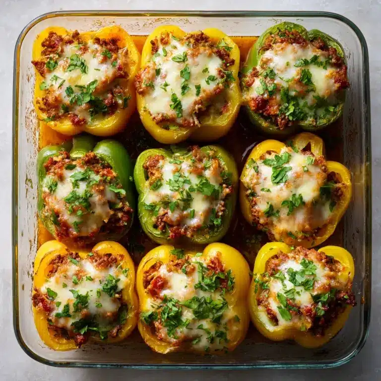 Low Carb Lasagna Stuffed Peppers Recipe