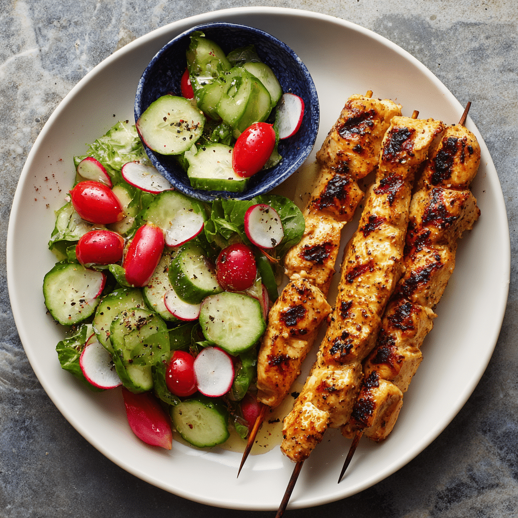 Easy herby lemon skewers Recipe - Recipe Image