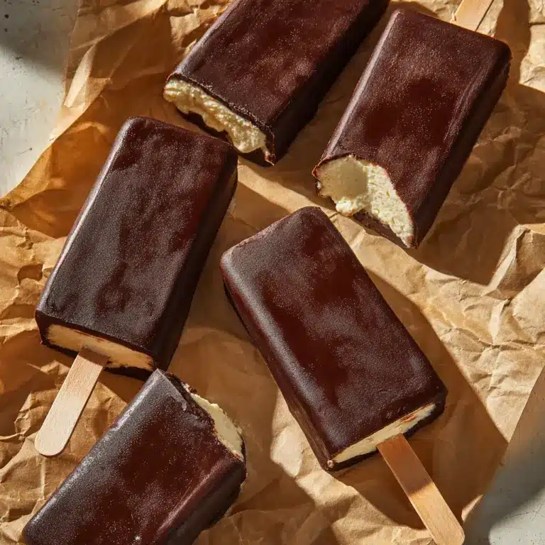 Chocolate Covered Banana Ice Cream Bars Recipe