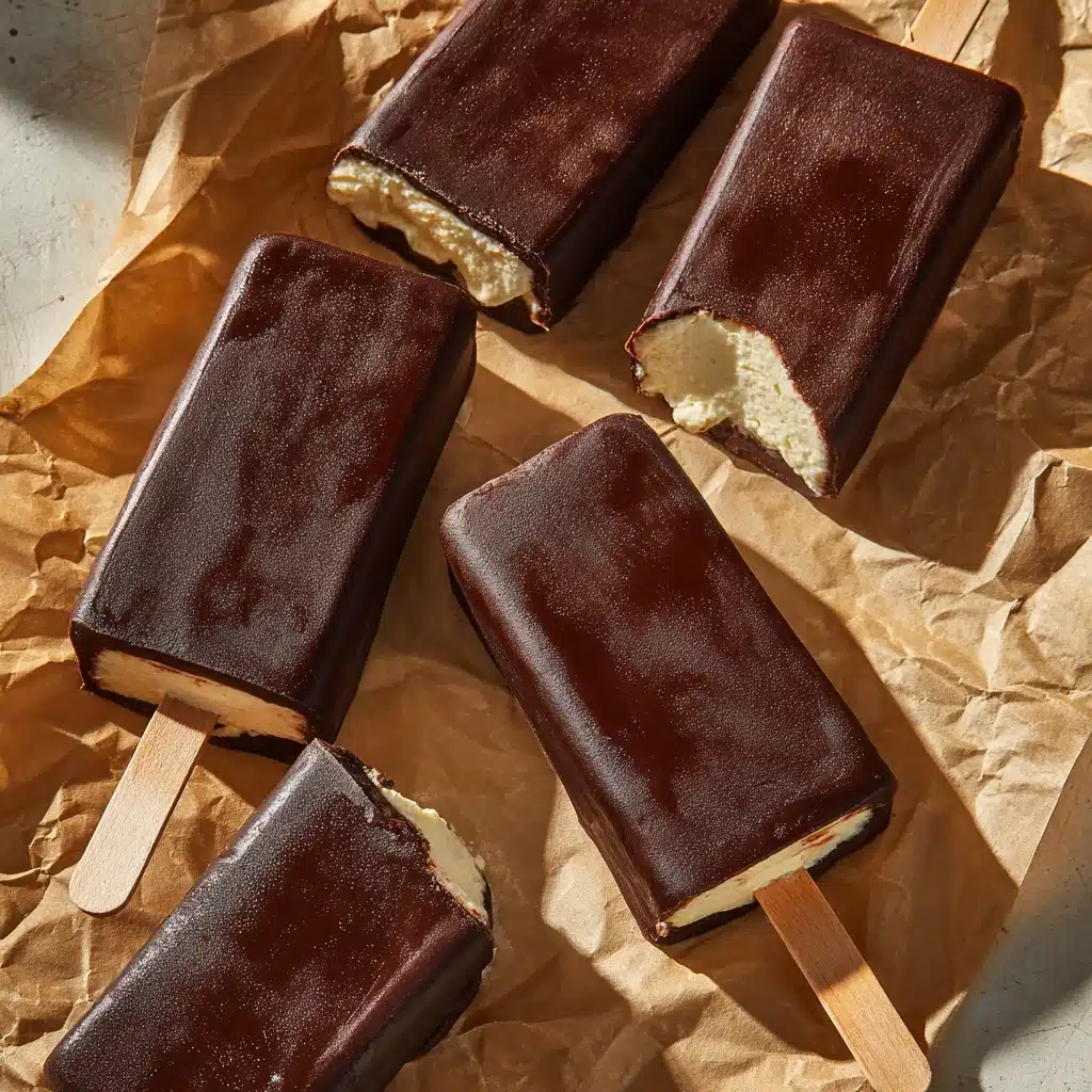 Chocolate Covered Banana Ice Cream Bars Recipe