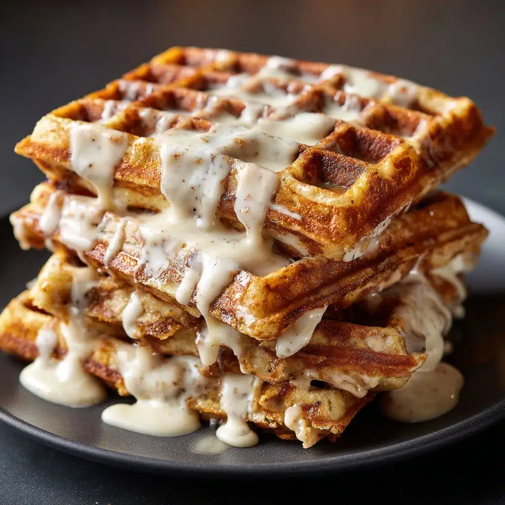 Cinnamon Roll Waffles with Cream Cheese Icing Recipe
