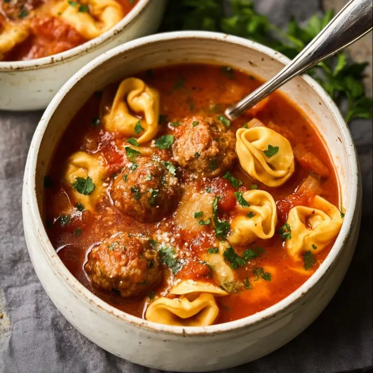 Meatball Tortellini Soup Recipe