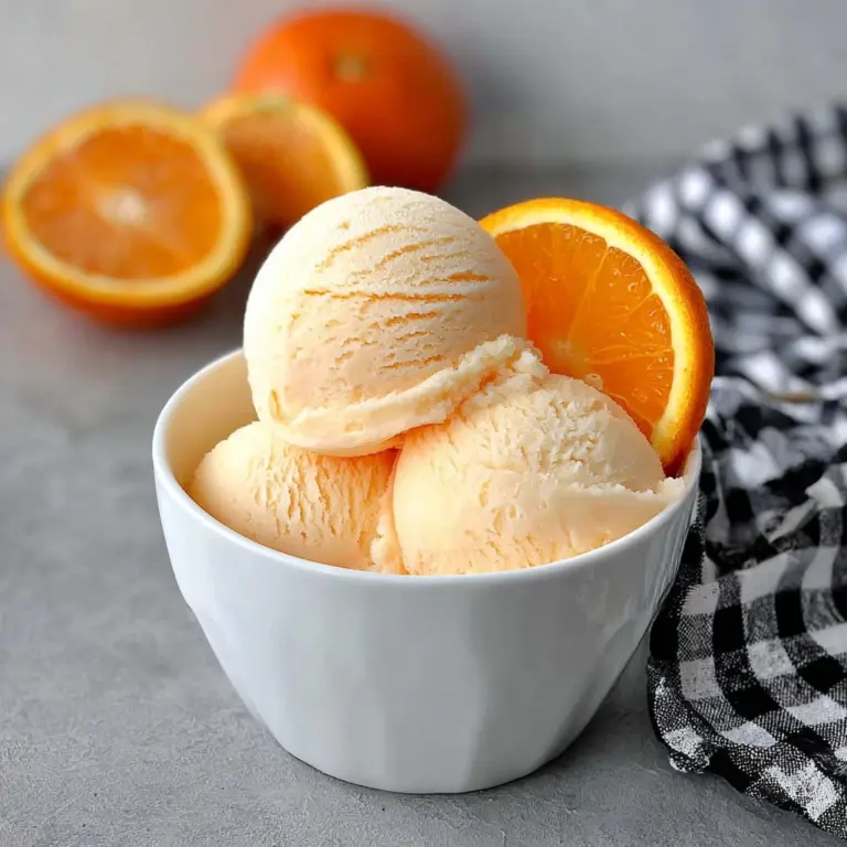 Orange Ice Cream Recipe