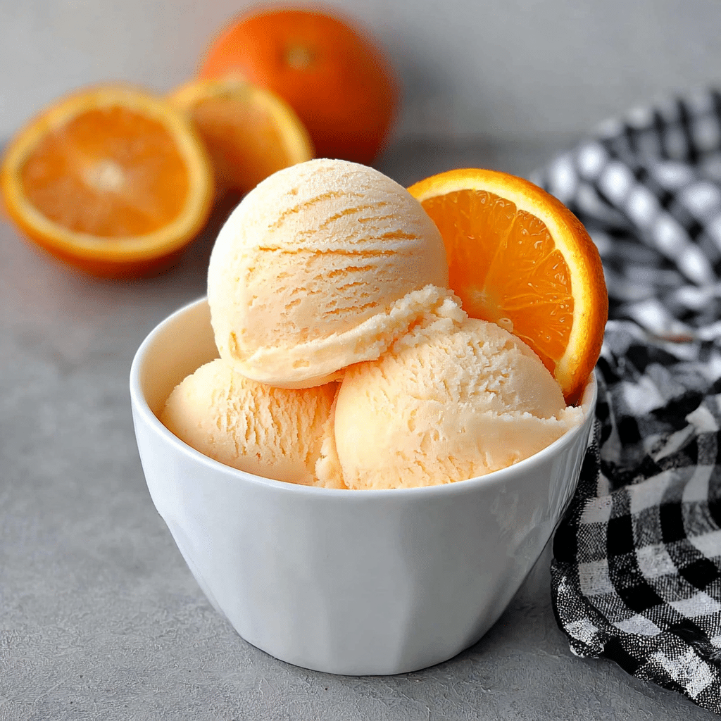 Orange Ice Cream Recipe - Recipe Image