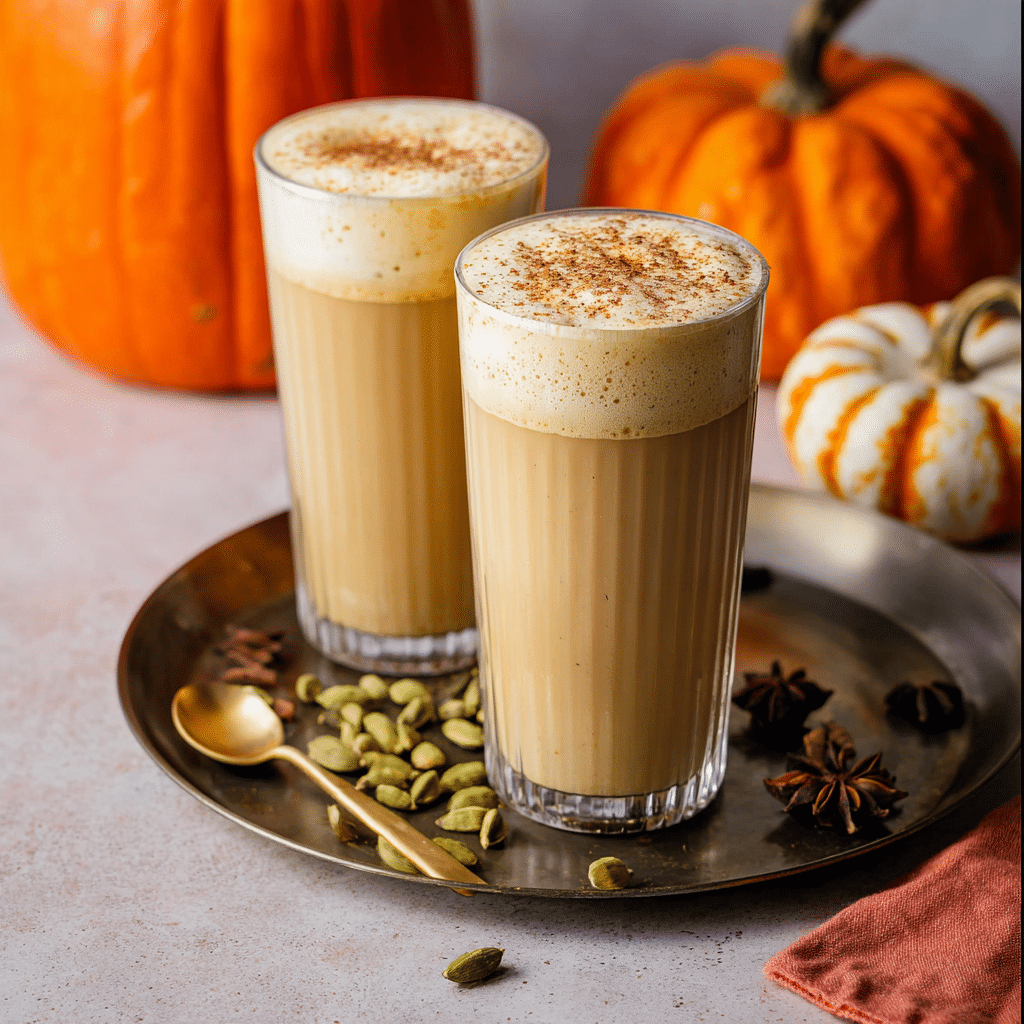 Iced Pumpkin Cream Chai Latte Recipe - Recipe Image