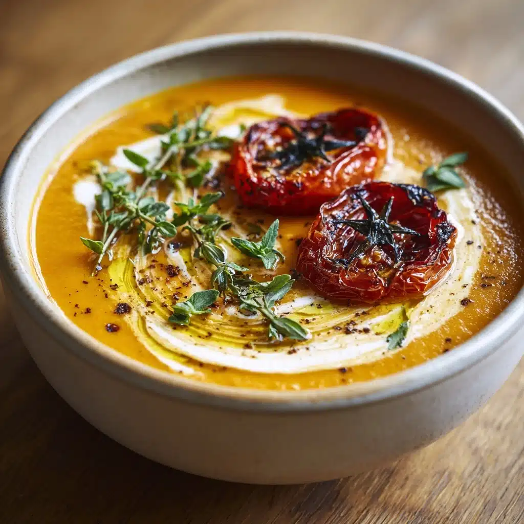 Creamy Roasted Garlic Tomato Soup Recipe - Recipe Image